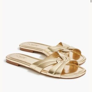 J.Crew Factory Stitched slide sandals